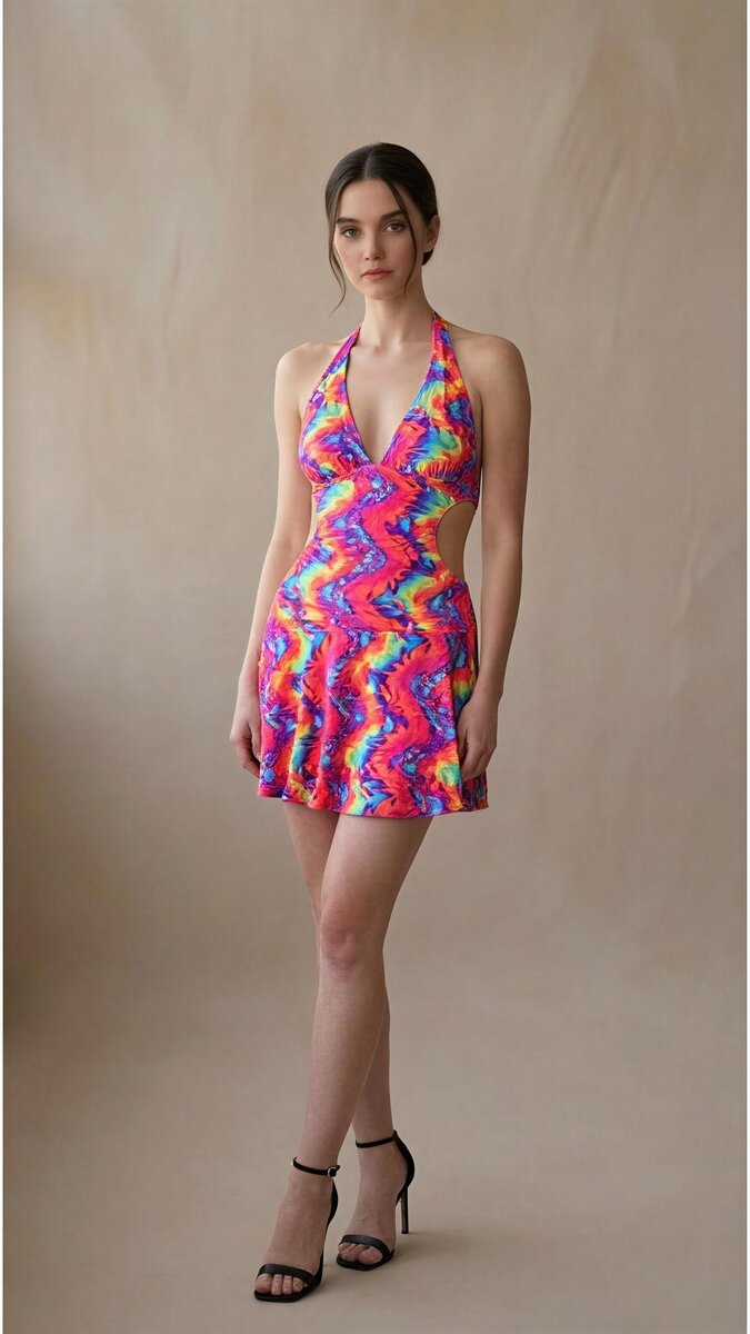 Vestido Tie-Dye Multicolor