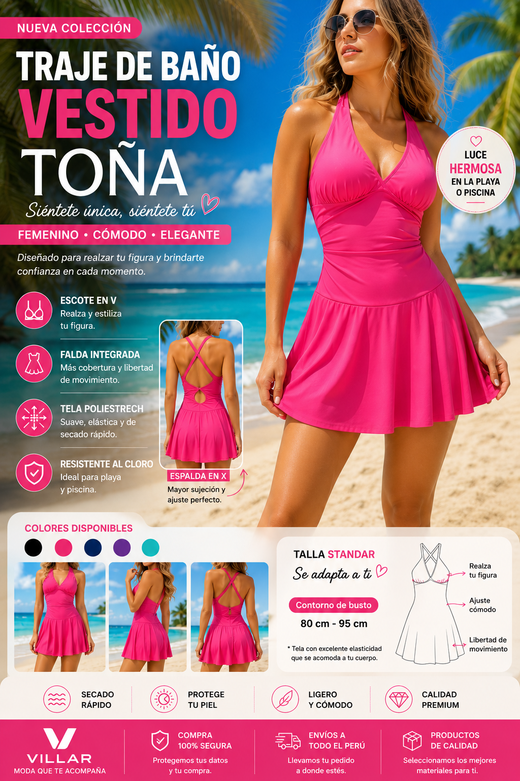TRAJE DE BAÑO- VESTIDO